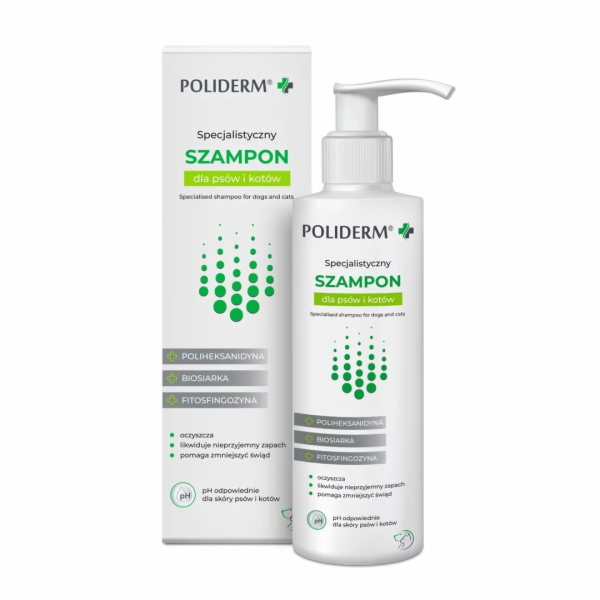 JM SANTE Poliderm - šampon proti lupům pro psy a kočky – ...