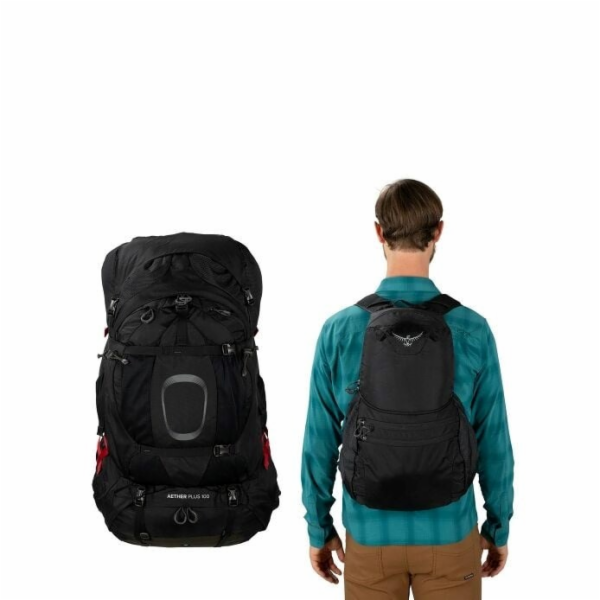 Osprey Aether Plus 85 Trekingový batoh L/XL Černá