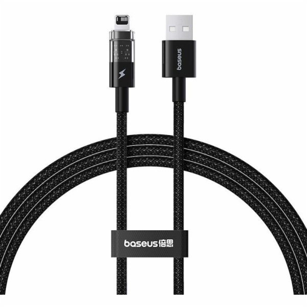 Baseus Gem Rychlonabíjecí kabel USB na IP 2,4A 1 m černý