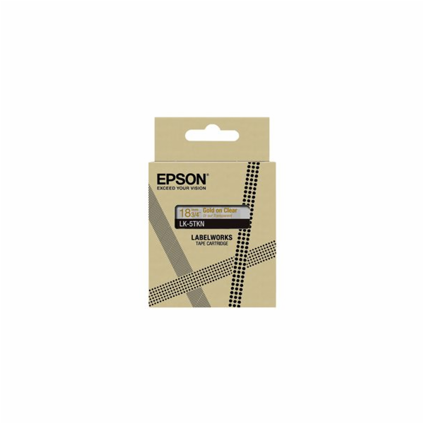 Epson LabelWorks LK-5TKN - Metalický - zlatá na průsvitné...