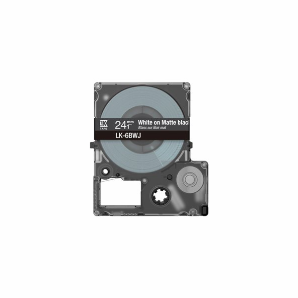 Epson LabelWorks LK-6BWJ - Bílá na matné černé - Role (2,...