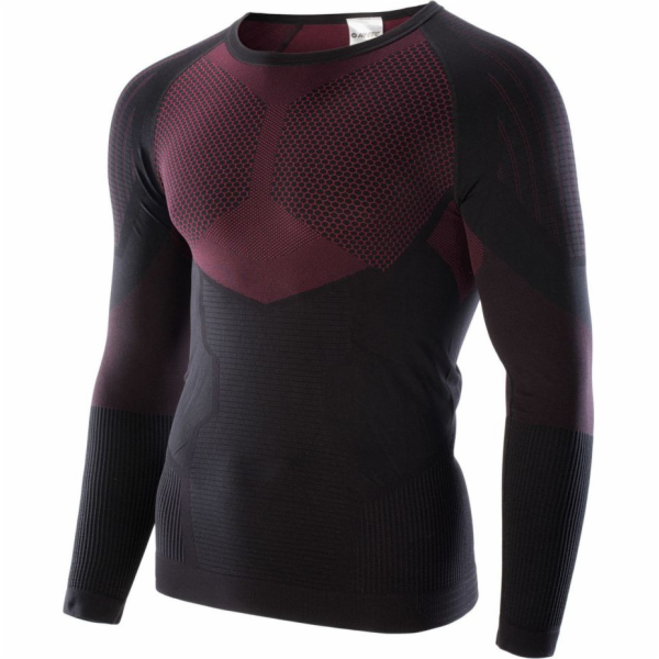 Hi-Tec Thermal prádlo pánská mikina Hino Top černo-červen...