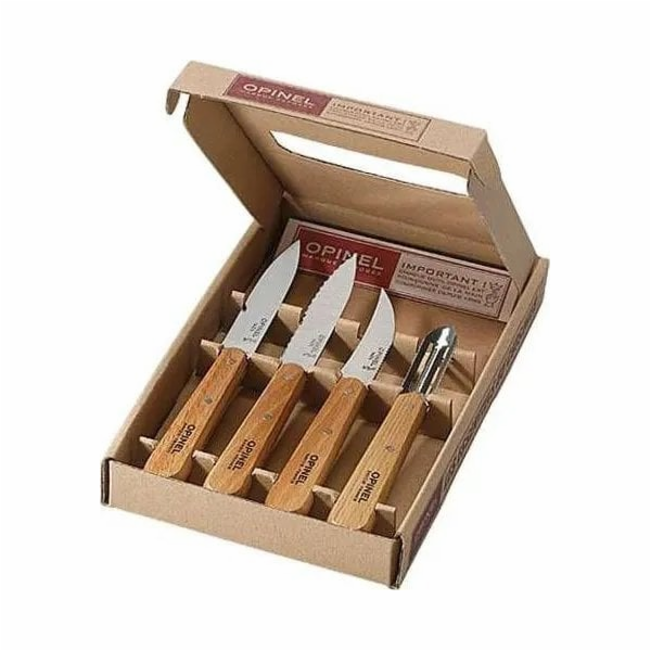 Opinel sada kuchyňských noz 4-dílná drevena rukojet