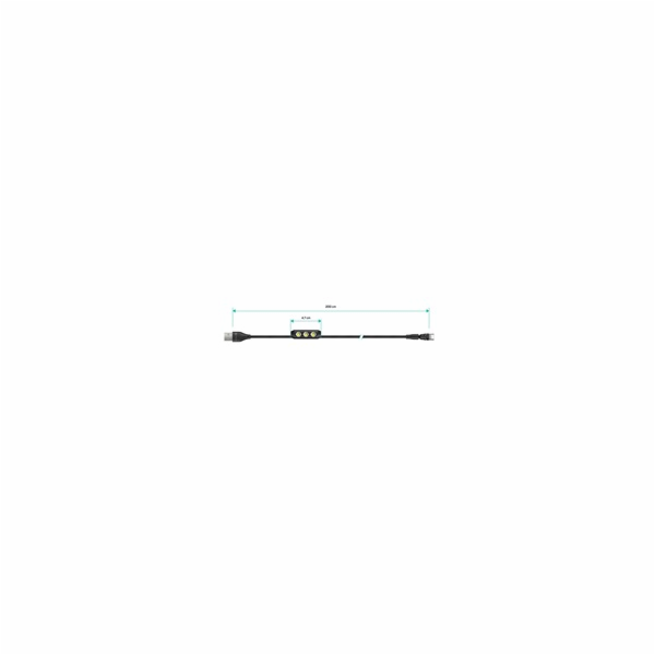 CONNECT IT Magnetický kabel PowerLink 3v1, USB-C / Lightn...