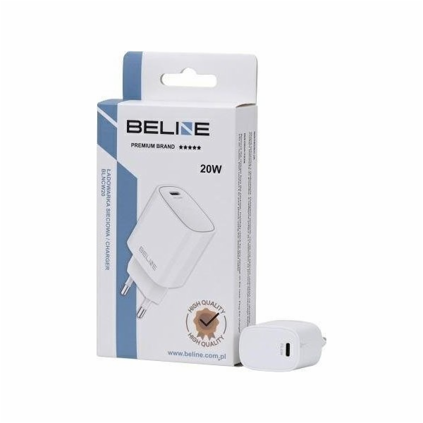 Beline 20W PD 3.0 nástěnná nabíječka bez kabelu bílá