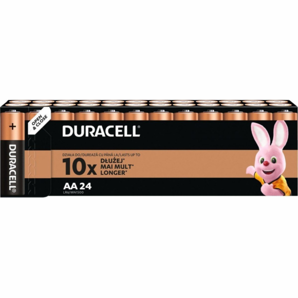 Duracell Baterie Basic AA/LR6 Blister 24 ks.