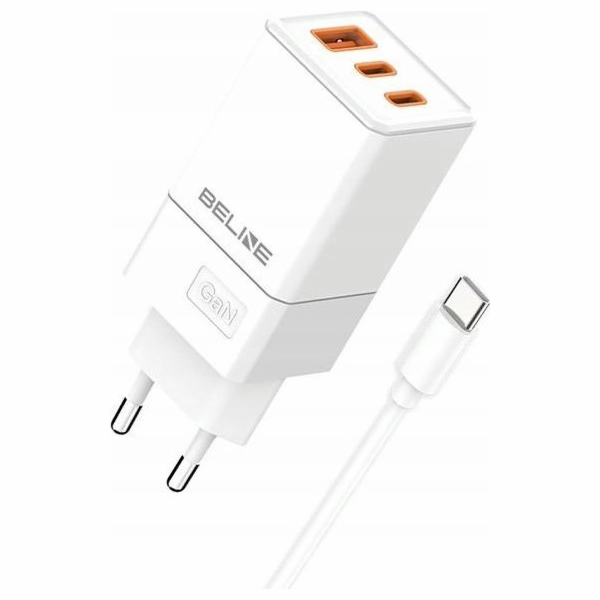 Beline 65W GaN nástěnná nabíječka 2xUSB-C + USB-A + USB-C...