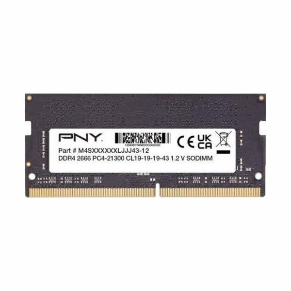 PNY Paměť notebooku 8GB DDR4 2666MHz 21300 MN8GSD42666-SI...