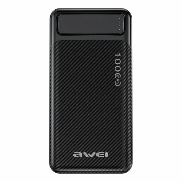AWEI Powerbanka 10000mAh P5K 2xUSB 2.1A černá