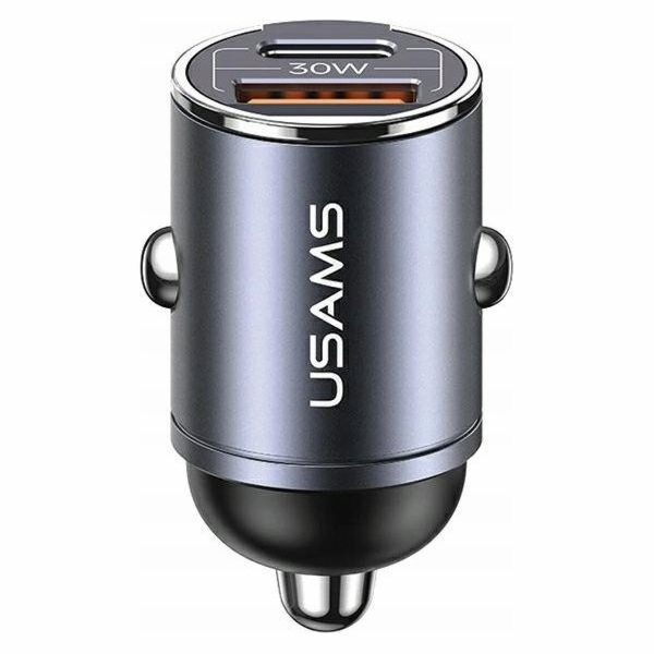 USAMS Nabíječka do auta 30W 1xUSB+1xUSB-C C38 Fast Charge...