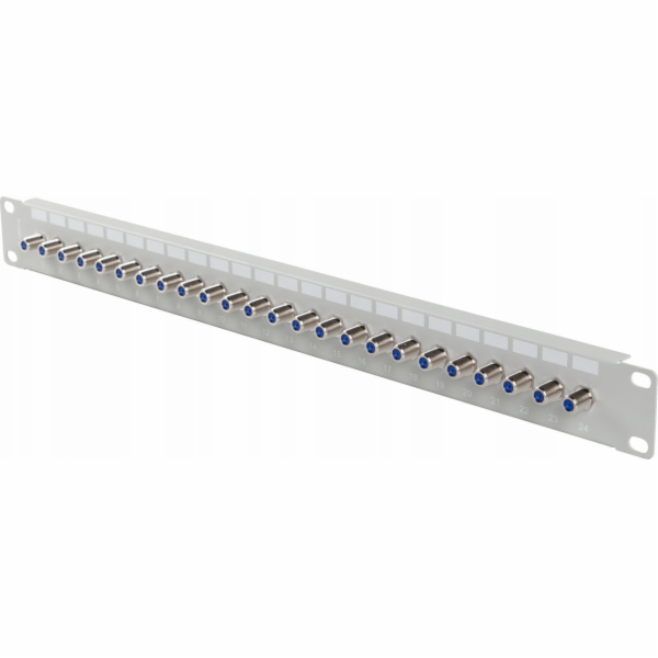 Lanberg Patch panel 24 portů 19palcová zásuvka Typ F válc...