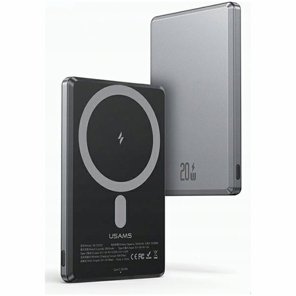 USAMS Indukční powerbanka 5000mAh MagSafe Fast Charging P...