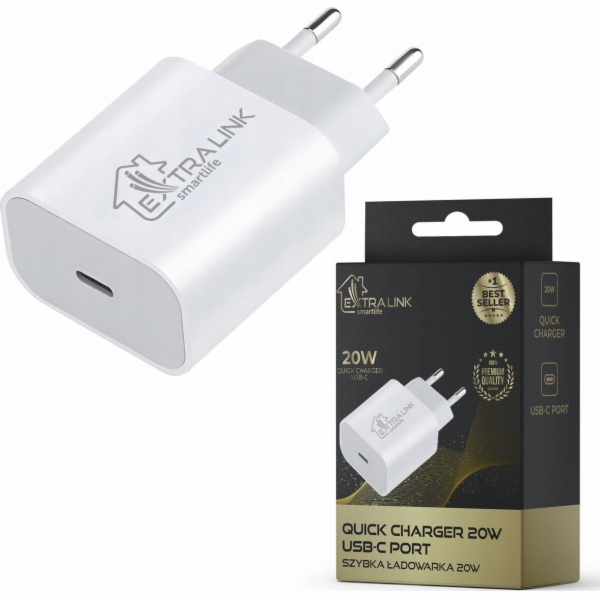 Extralink Rychlá nabíječka Smart Life 20W USB-C3