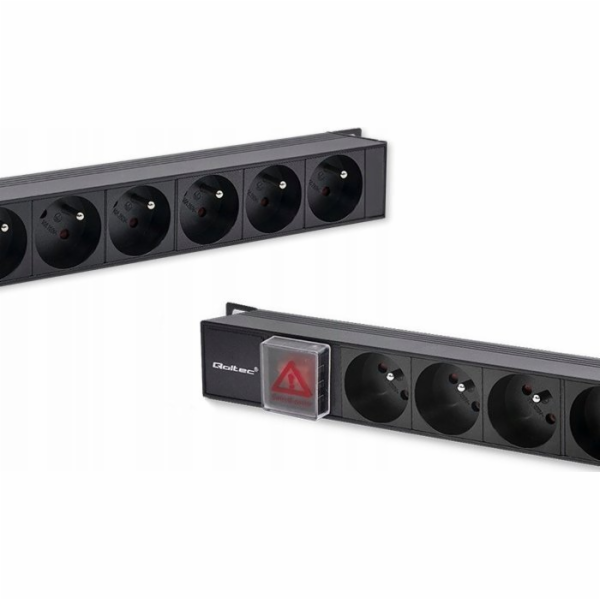 Qoltec PDU napájecí lišta pro RACK | 16A | 16xFRANCOUZSKA...
