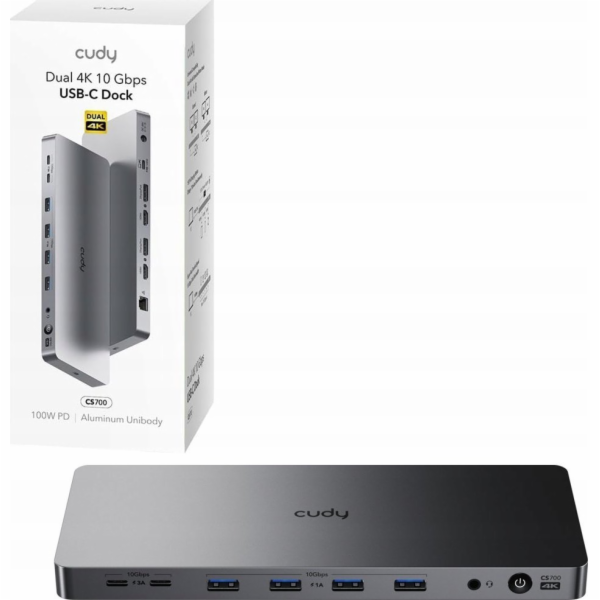 Cudy Dokovací stanice CS70013-in-1 Dual 4K