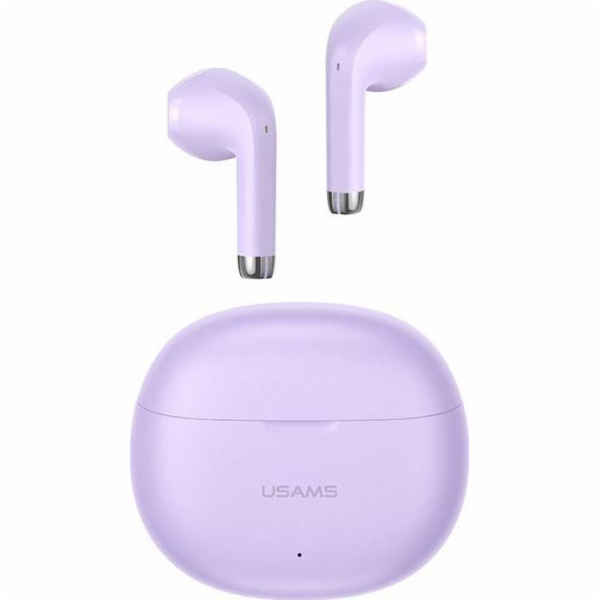 USAMS Sluchátka Bluetooth 5.3 TWS Rhymbo řady Purple