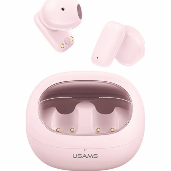USAMS Růžová sluchátka Bluetooth 5.3 TWS řady TD