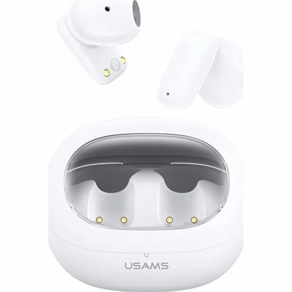USAMS Sluchátka Bluetooth 5.3 TWS řady TD bílá