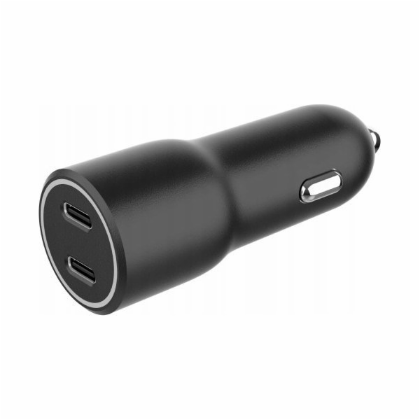 Gembird Nabíječka do auta 2xUSB-C PD 40W černá