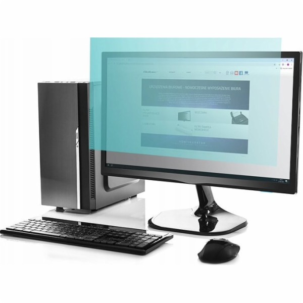 Qoltec 21,5palcový filtr modrého světla | 16:9 | Ochrana ...