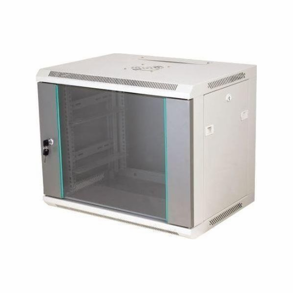Q-LANTEC Nástěnná racková skříň 19" 12U 600x450
