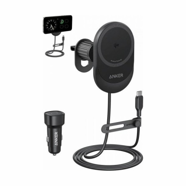 Anker Nabíječka MagGo Qi2 15W černá