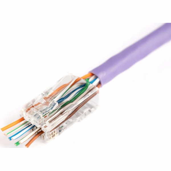 Digitus Průchozí zástrčka RJ45 (8P8C), kat. 6, nestíněná,...