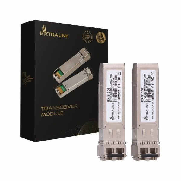 Extralink Modul SFP28 25G 2-Pak 25 Gb/s, LC/UPC Duplex, 8...