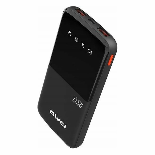 AWEI Powerbanka 10000mAh P10K 22,5W 2xUSB + USB-C