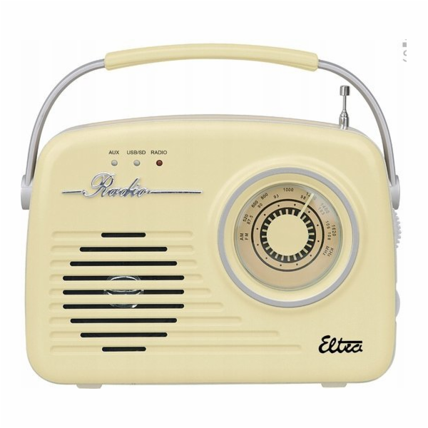Eltra Rádio LUIZA RETRO SP-11 MP3 USB SD Vanilla