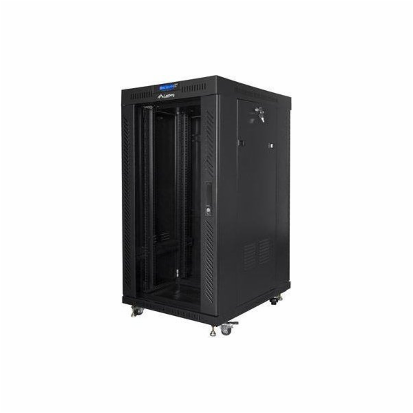Lanberg Stojací racková skříň 19" 22U 600X600mm černý LCD
