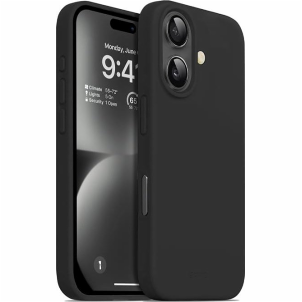CRONG Barevný kryt iPhone 16 (černý)