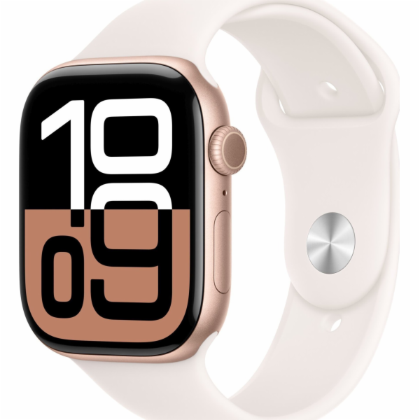 Apple Watch Series 10 GPS, 46mm růžové zlaté hliníkové po...