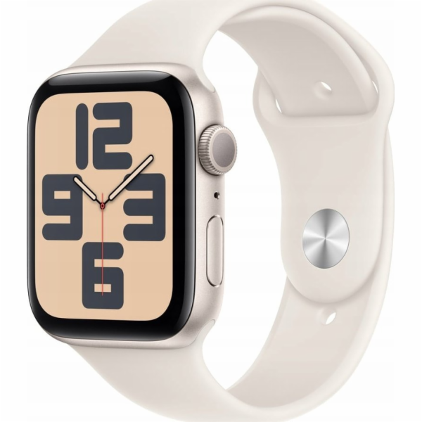 Apple Watch SE GPS, hliníkové pouzdro Moonlight 44 mm se ...