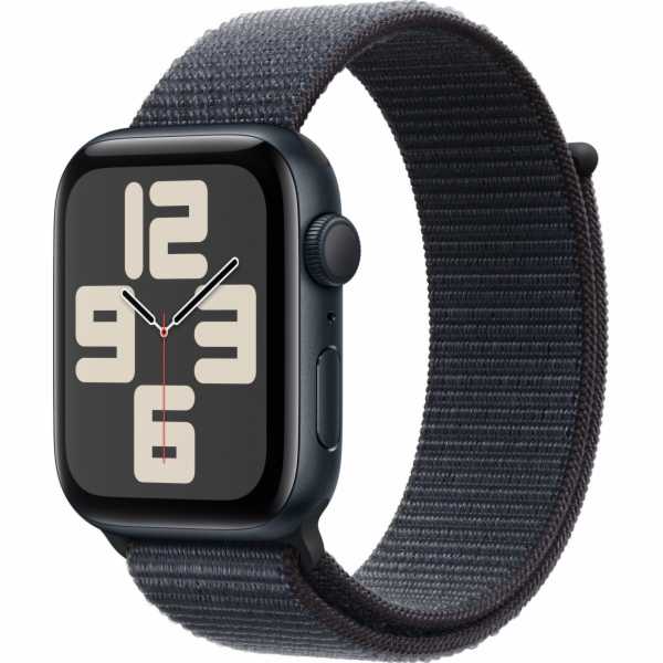 Apple Watch SE GPS, 44mm půlnoční hliníkové pouzdro s ink...