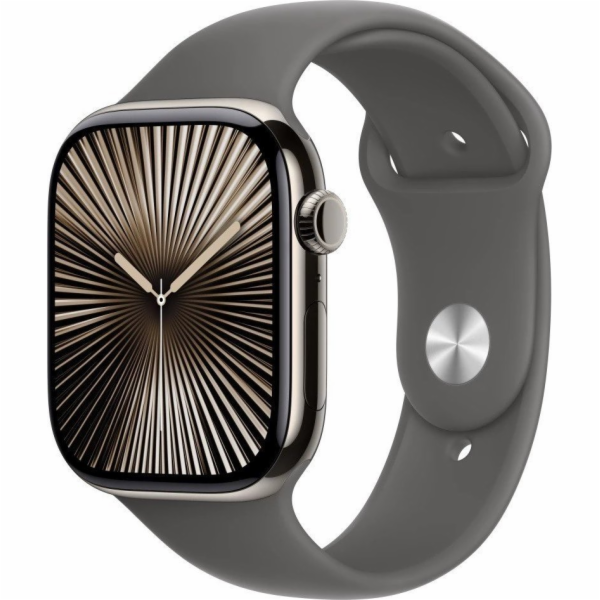 Apple Watch Series 10 GPS + Cellular, 46mm přírodní titan...