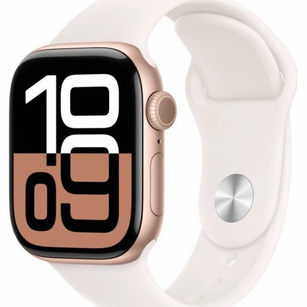 Apple Watch Series 10 GPS + Cellular, 42mm růžové zlaté h...