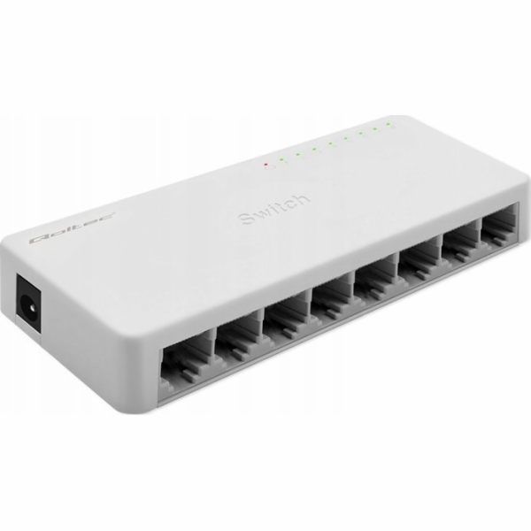 Qoltec SWITCH síťový přepínač 8 x RJ45 portů | 1000 Mbps ...