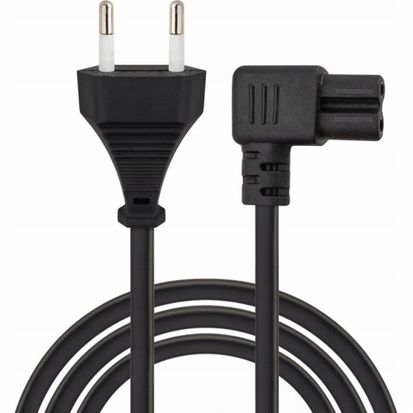 Savio Napájecí kabel 2pin, C7 úhlový 5m, CL-186