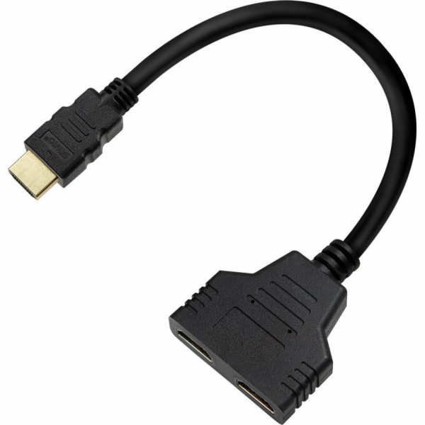 Savio Pasivní rozbočovač HDMI (M) - HDMI (F) x 2, AK-77