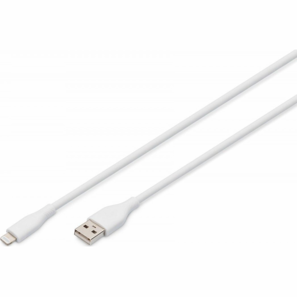 Digitus Silikonový napájecí kabel USB-A – Lightning, USB ...