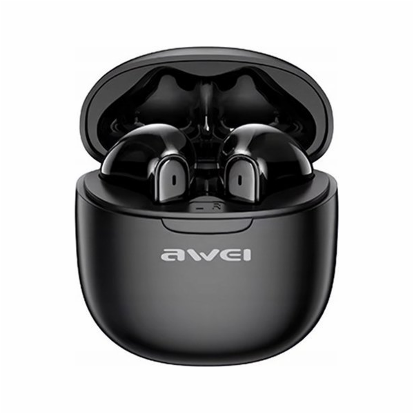 AWEI Sluchátka Bluetooth 5.3 T68 TWS ENC černá