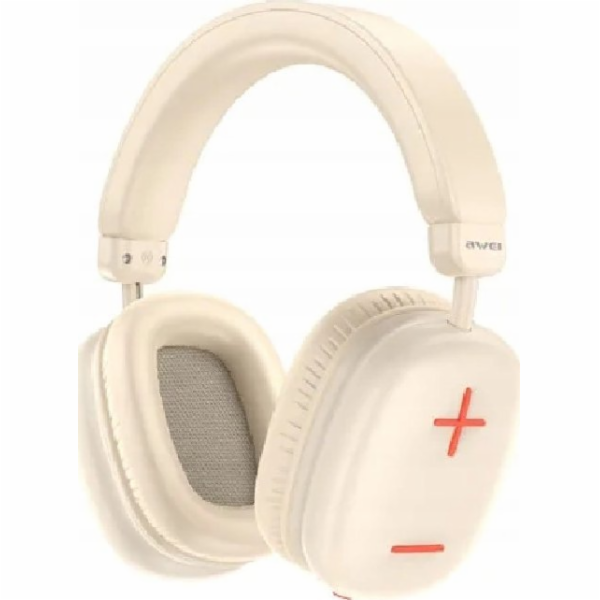 AWEI Béžová sluchátka Bluetooth do uší AT6