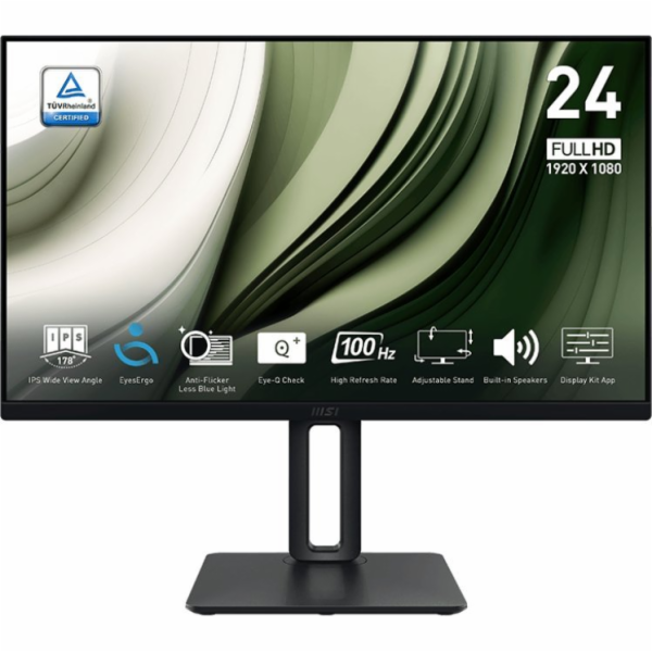 MSI Monitor 23,8" PRO MP245PG LED/FHD/plochý/100Hz/černý