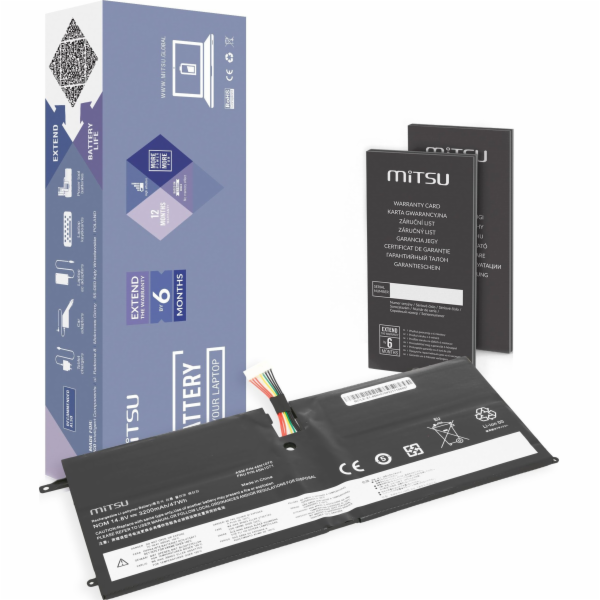 Mitsu Baterie 45N1070 pro Lenovo Thinkpad X1 Carbon 3200 ...