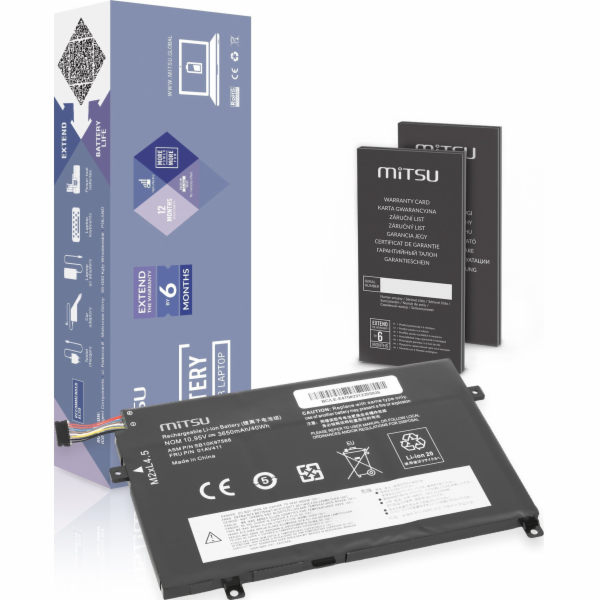 Mitsu Baterie 01AV411 pro Lenovo ThinkPad E470 E475 3650 ...