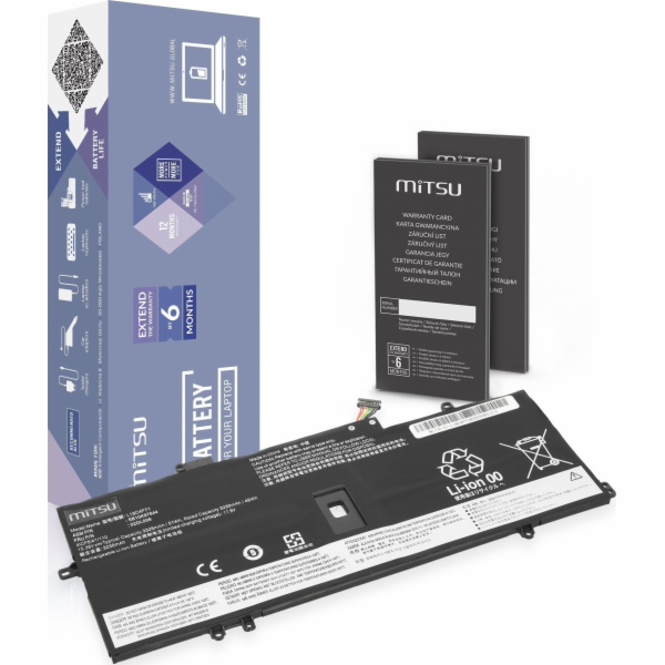 Mitsu Baterie pro Lenovo ThinkPad X1 Yoga 4 5 Carbon 7 8 ...