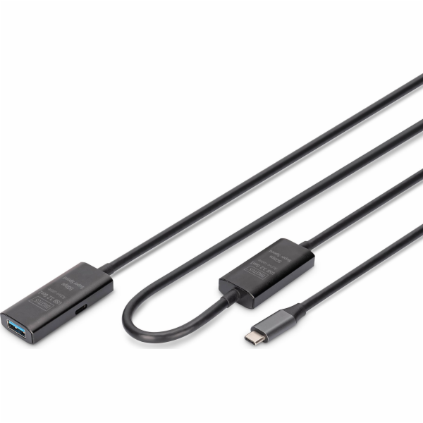 Digitus Aktivní USB-C - prodlužovací kabel USB-A, USB 3.2...
