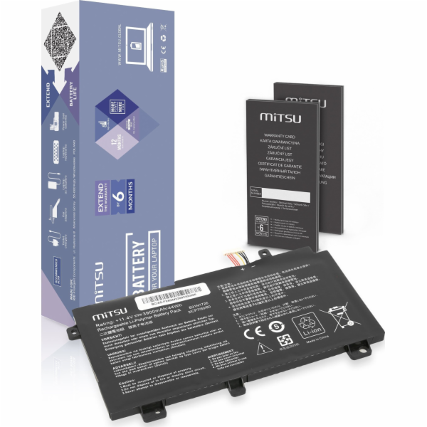 Mitsu Baterie B31N1726 Asus FX504 FX505 FX80G 3900 mAh (4...