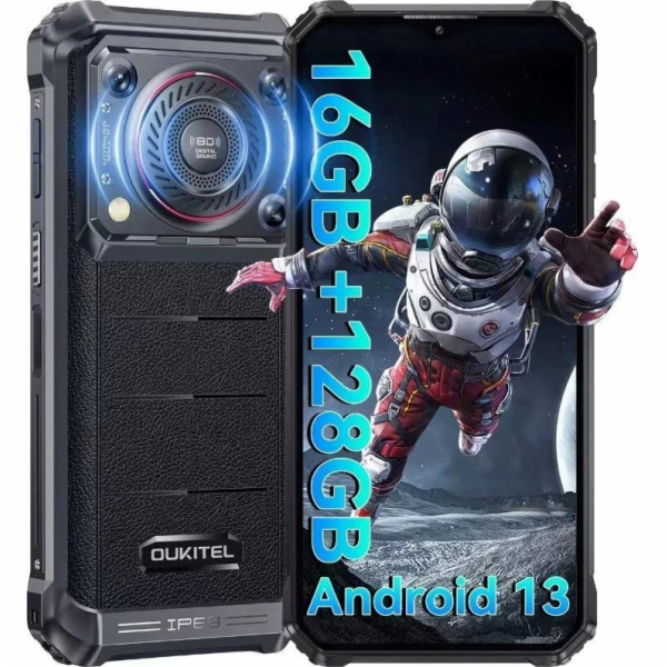 OUKITEL Smartphone WP36 4G 8/128GB IP69K Black